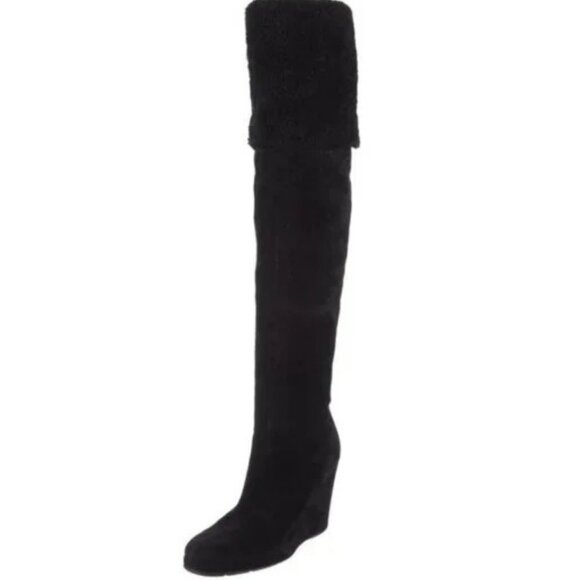 Prada Boots, OTK Wedge Size 38 (US 8) - Picture 6 of 10